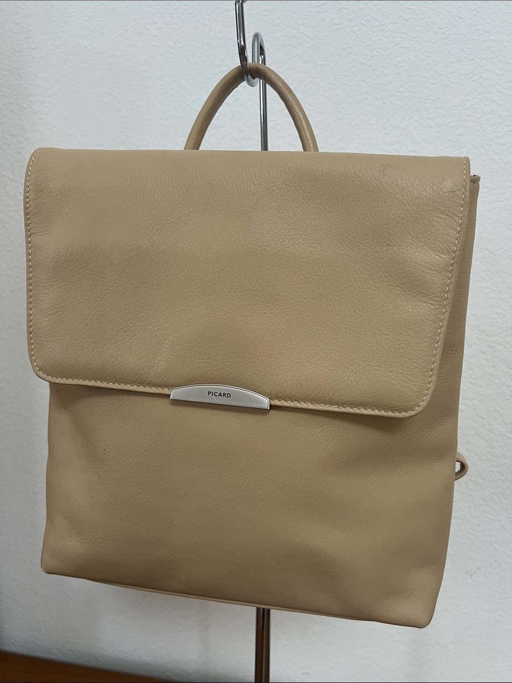 Picard Germany tan/nude leather backpack